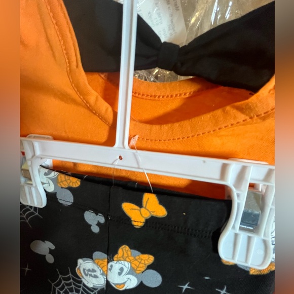 NWT Disney Minnie Halloween Toddler Girls Long Sleeve Cotton Top & Pants Set - Picture 6 of 8